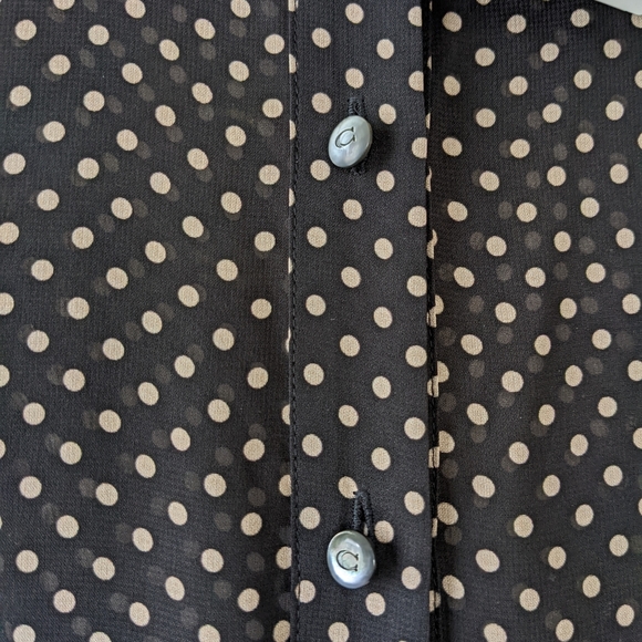 New! Coach Dot Georgette Pleated dress - Picture 10 of 11